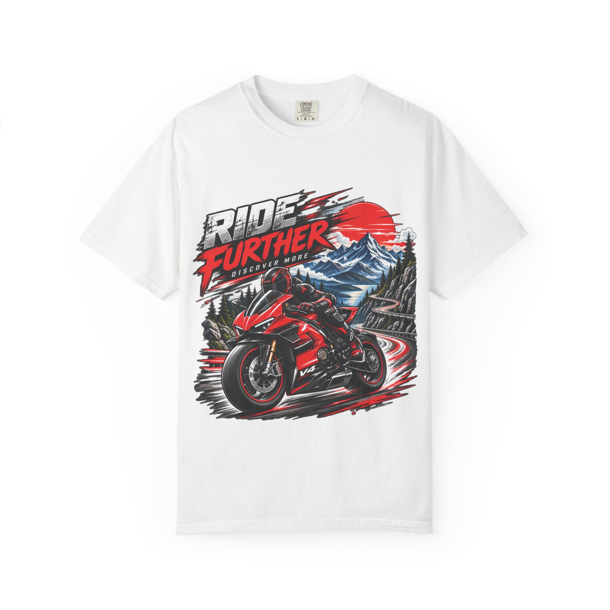 Ride Further Motorcycle Adventure T-Shirt