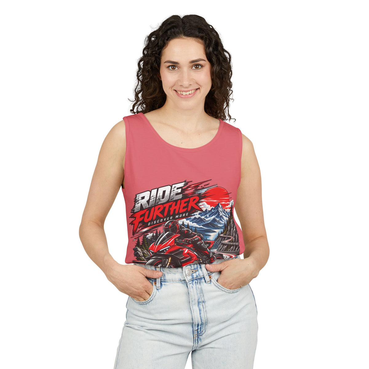 Ride Further Motorcycle Tank Top