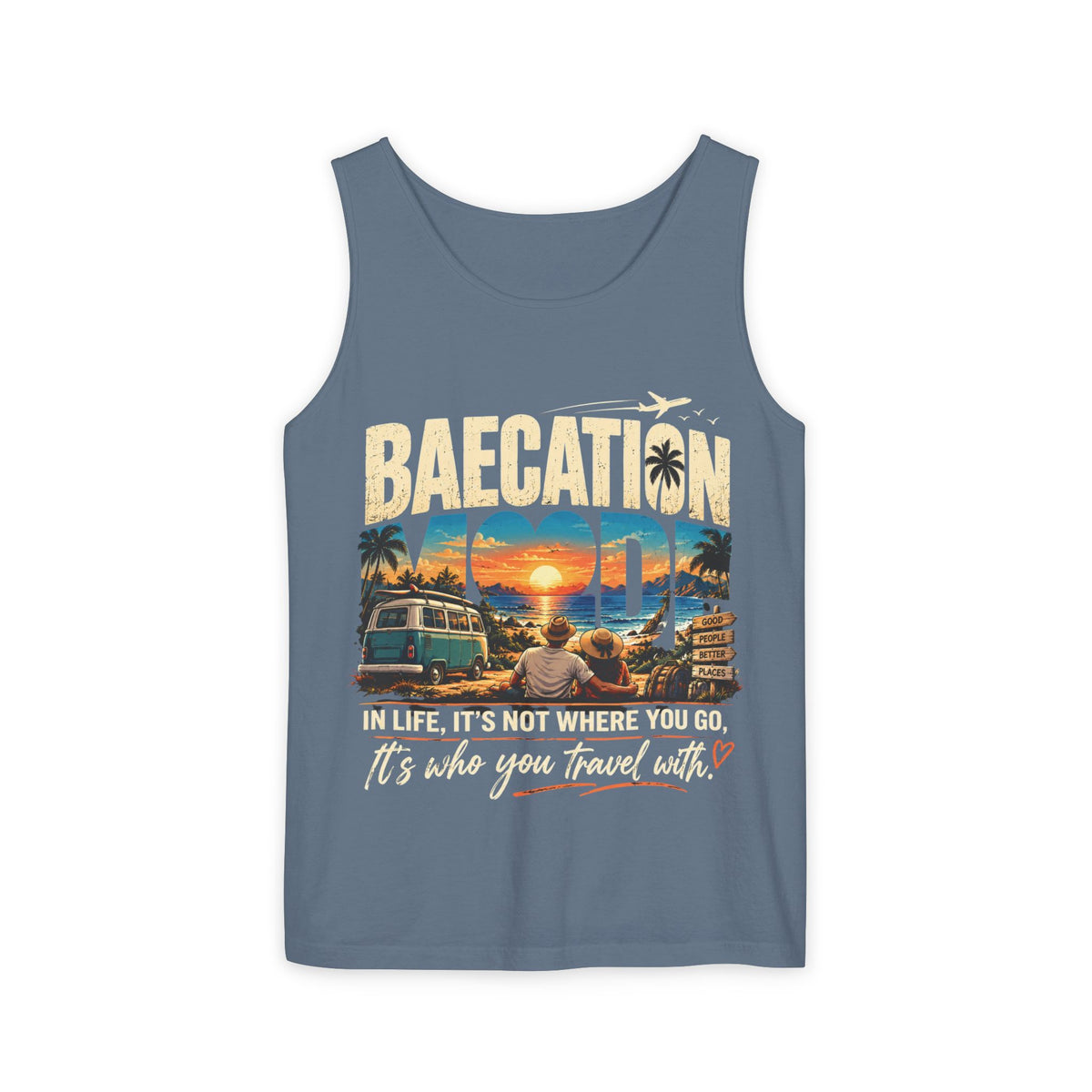 Baecation “It’s the Journey” Tropical Vacation Tank Top