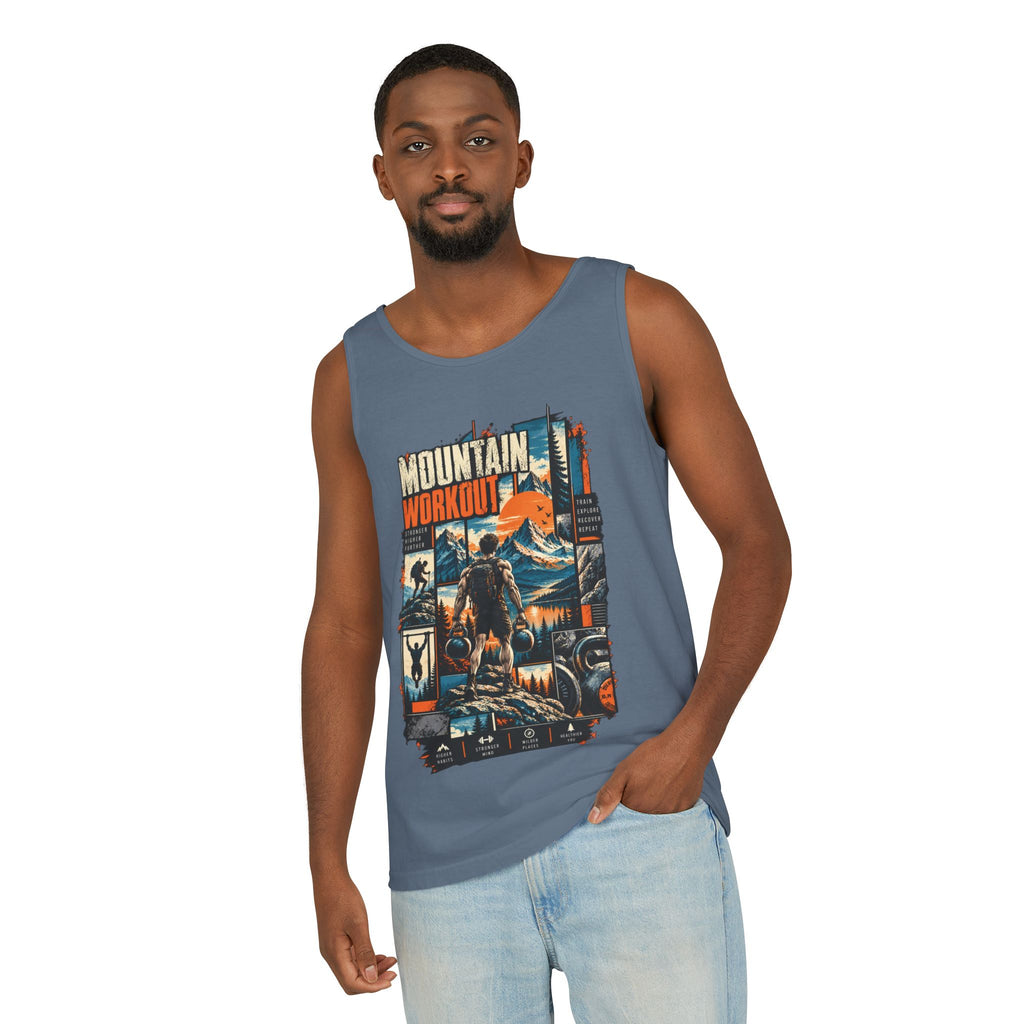 Mountain Workout Graphic Tank Top