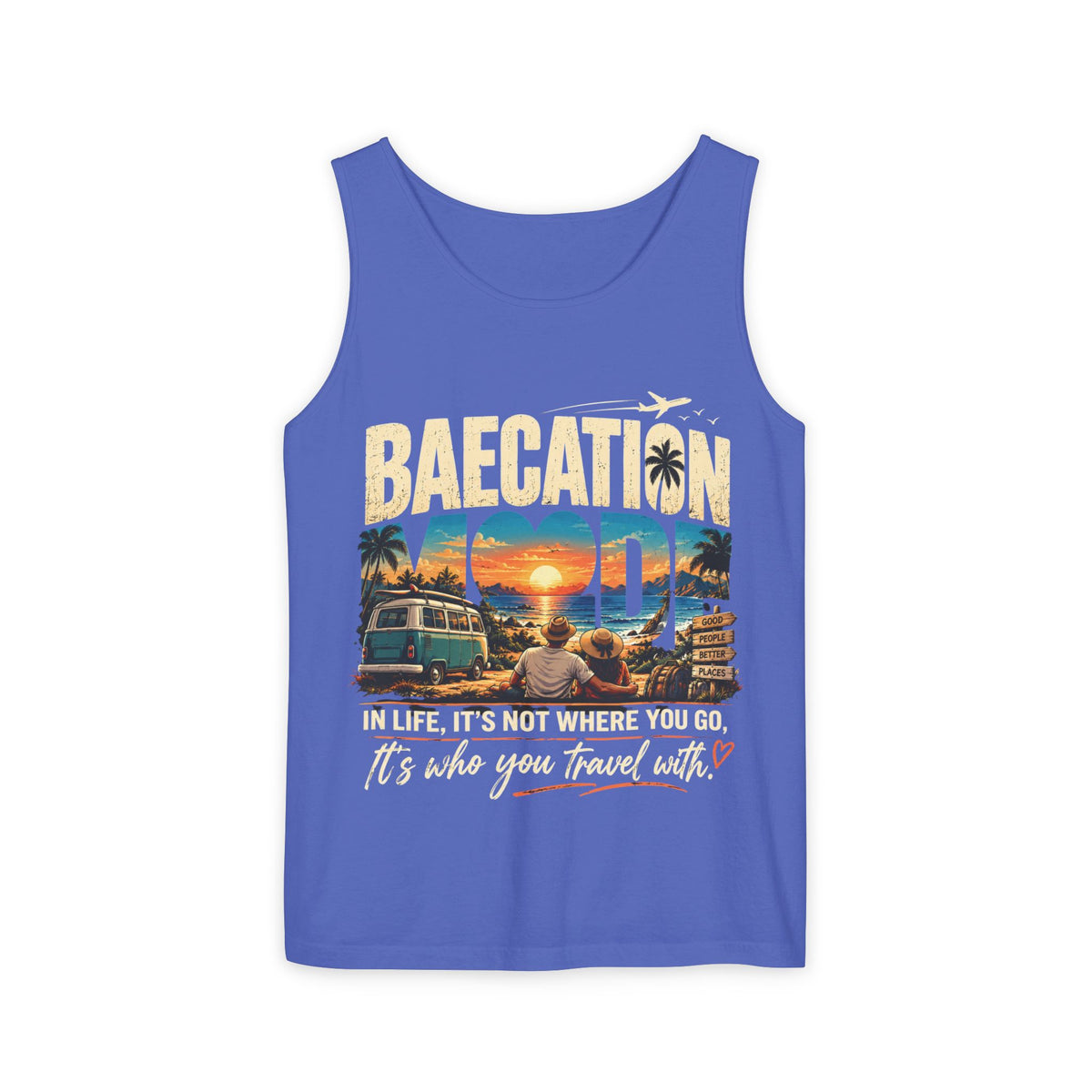 Baecation “It’s the Journey” Tropical Vacation Tank Top