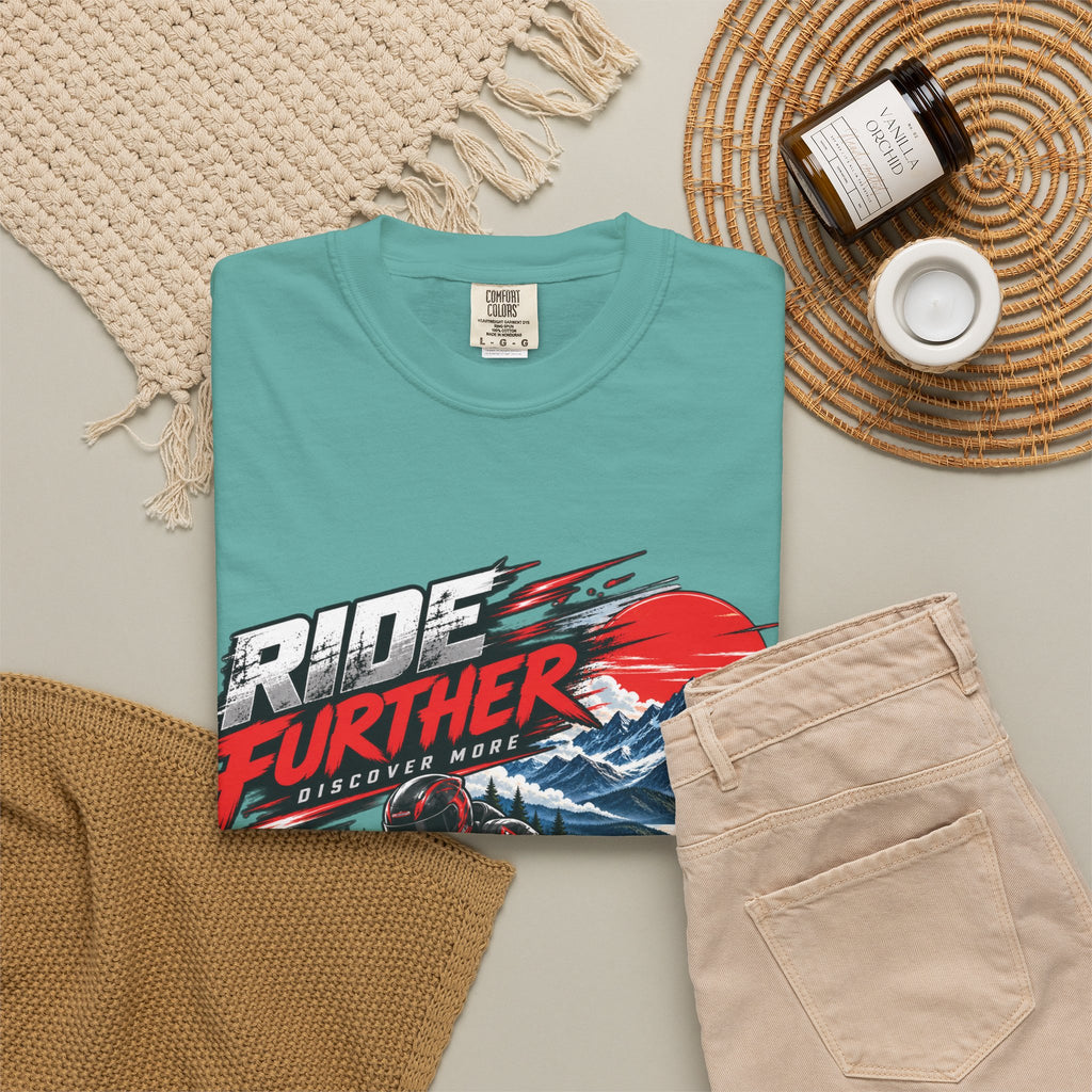 Ride Further Motorcycle Adventure T-Shirt