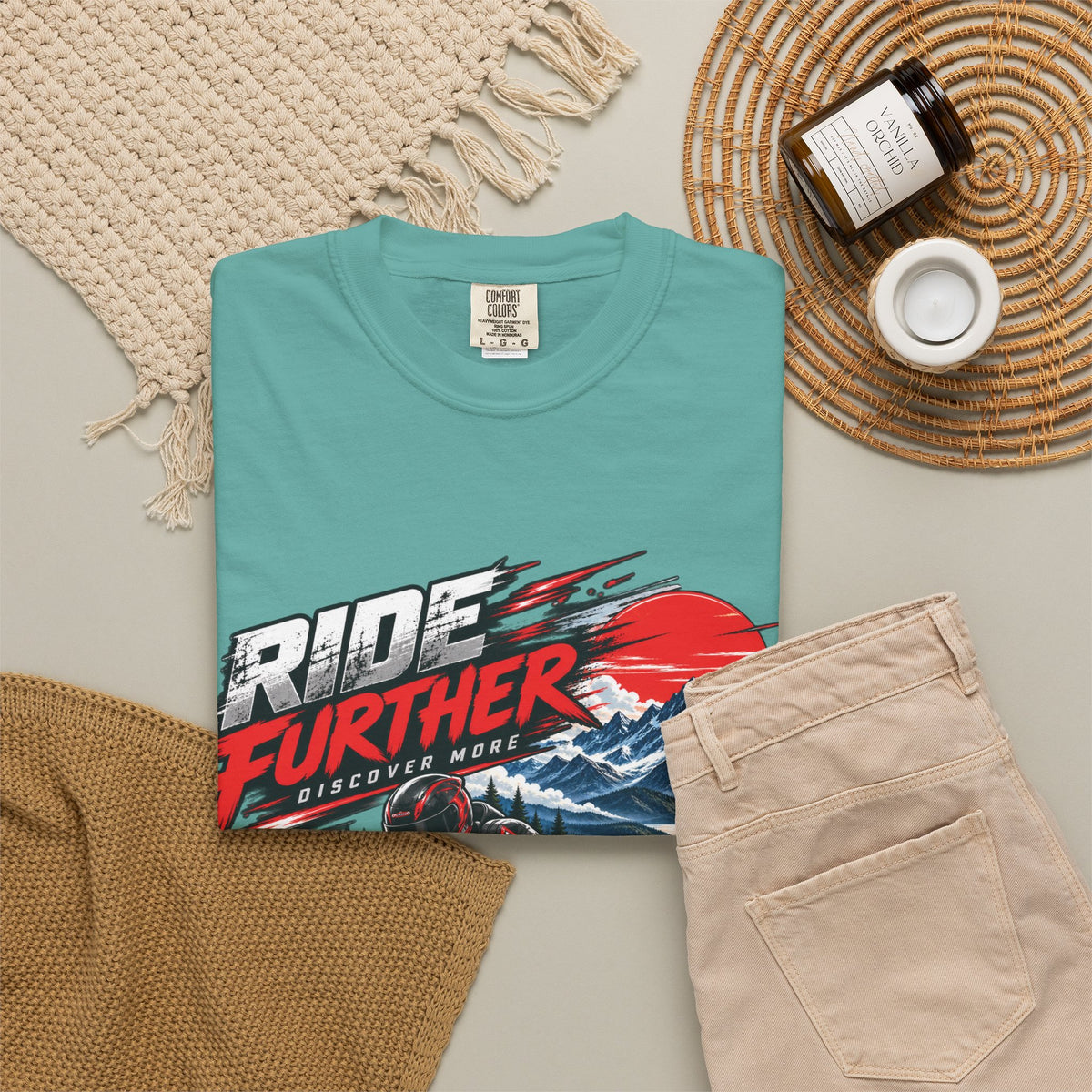 Ride Further Motorcycle Adventure T-Shirt