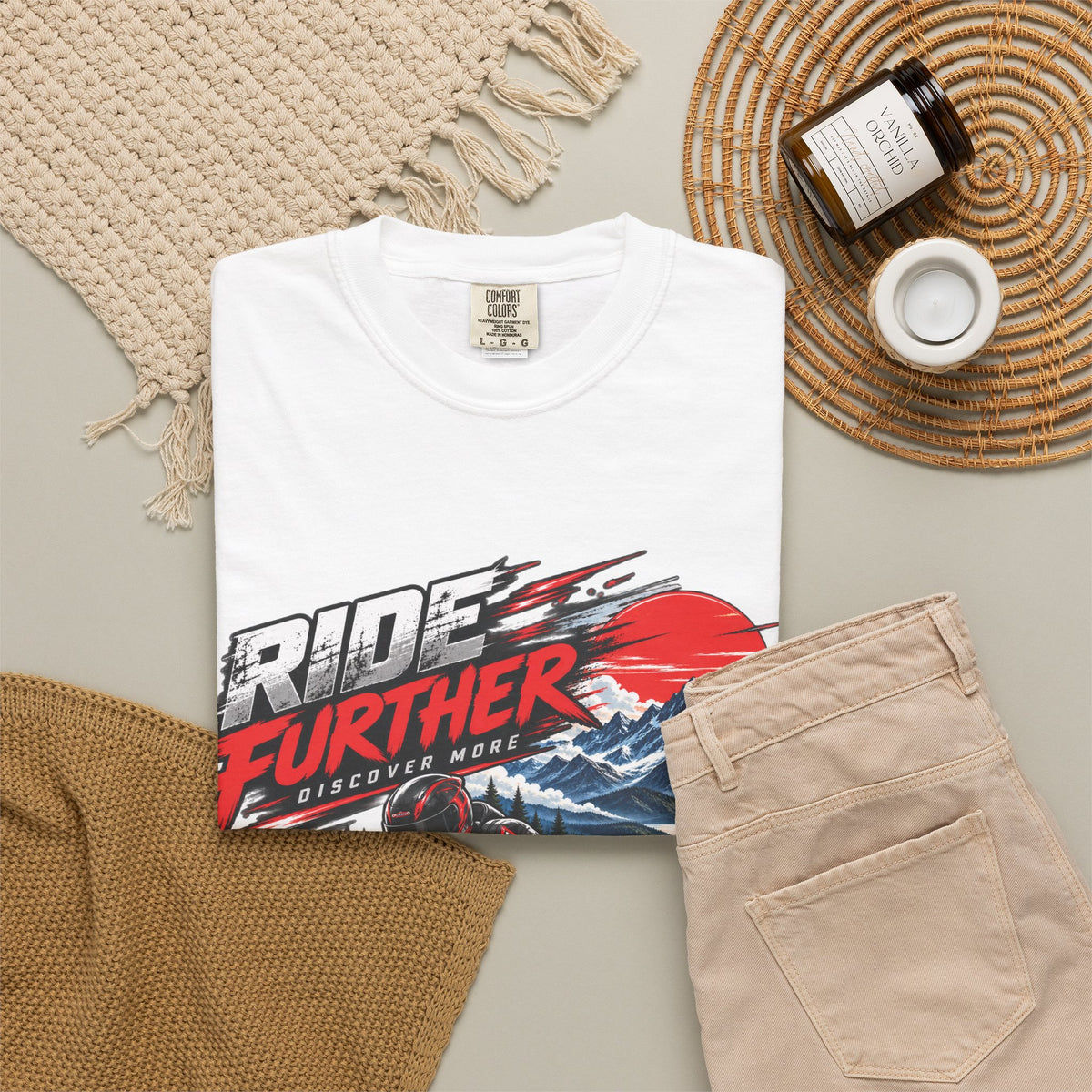 Ride Further Motorcycle Adventure T-Shirt