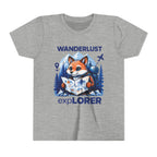 Youth Tee — Wanderlust Explorer Fox Map Travel Shirt