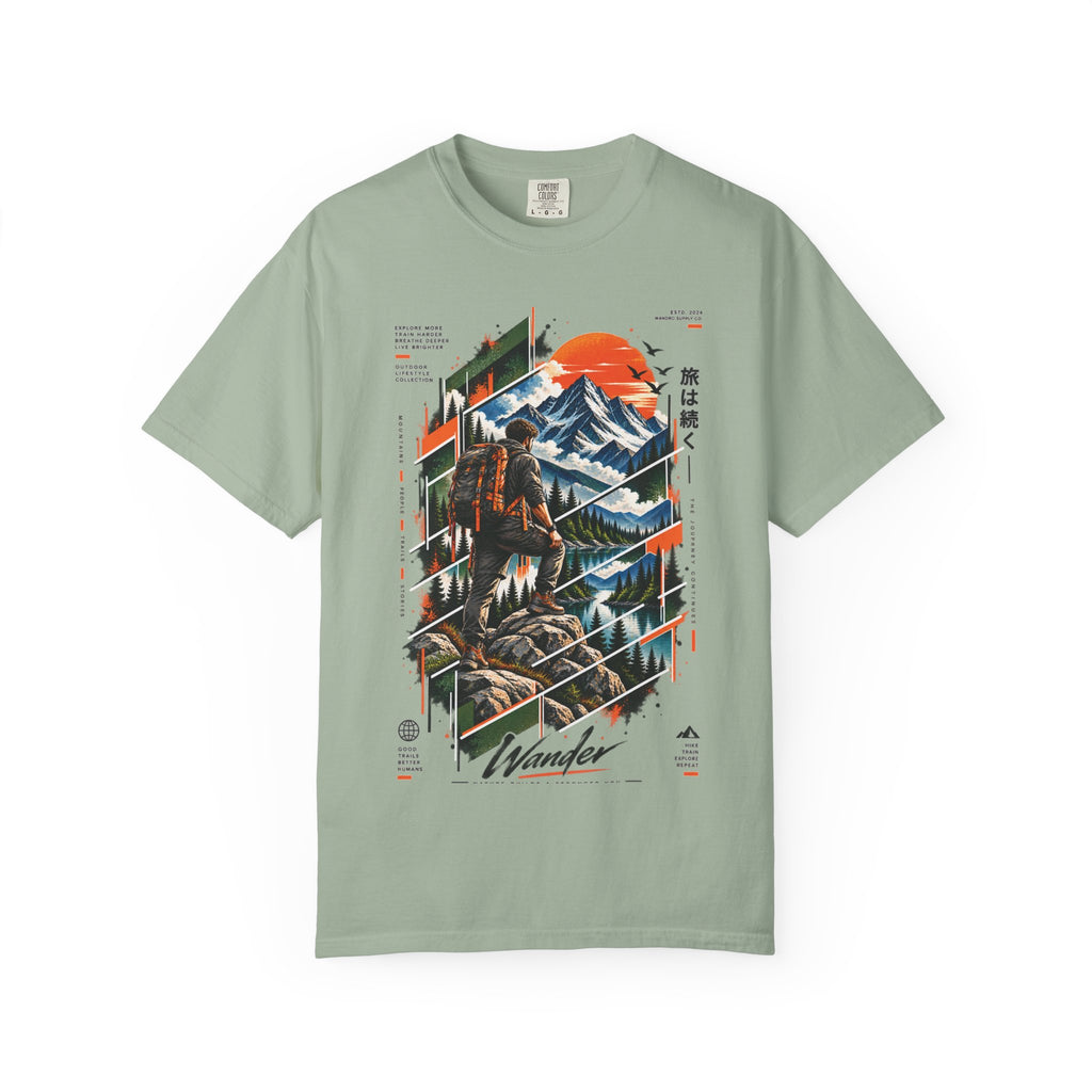Wanderer Mountain Adventure Graphic T-Shirt