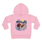 Toddler Hoodie - Santa Sleigh Winter Scene Pullover Christmas Special