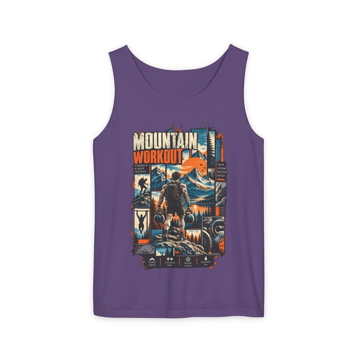 Mountain Workout Graphic Tank Top