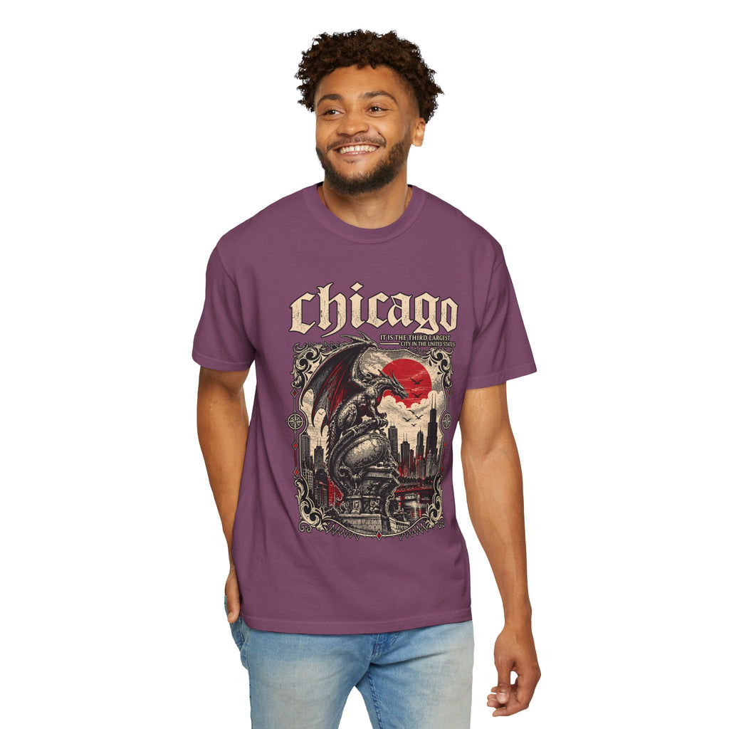 Chicago Gothic Dragon Graphic T-Shirt