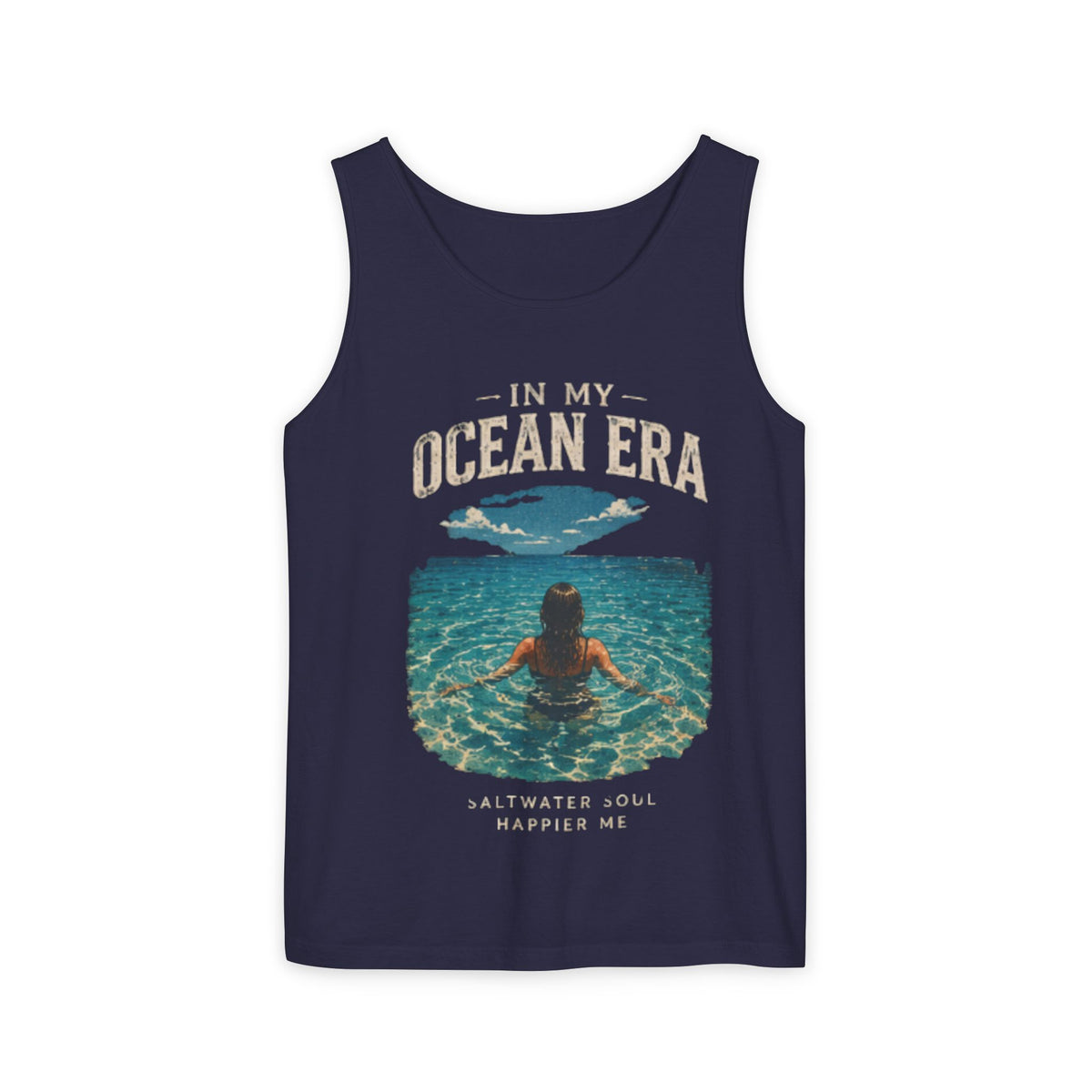 Ocean Era Tank Top — "In My Ocean Era" Beach Vibes Swim Graphic Tank