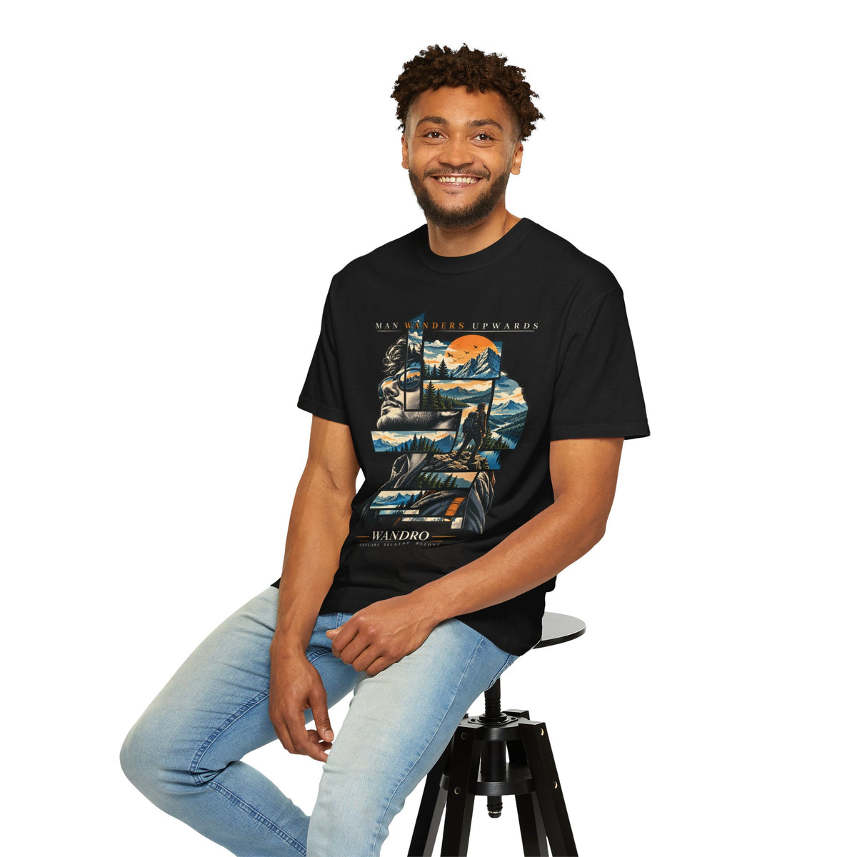 Mountain Adventure Collage T-Shirt
