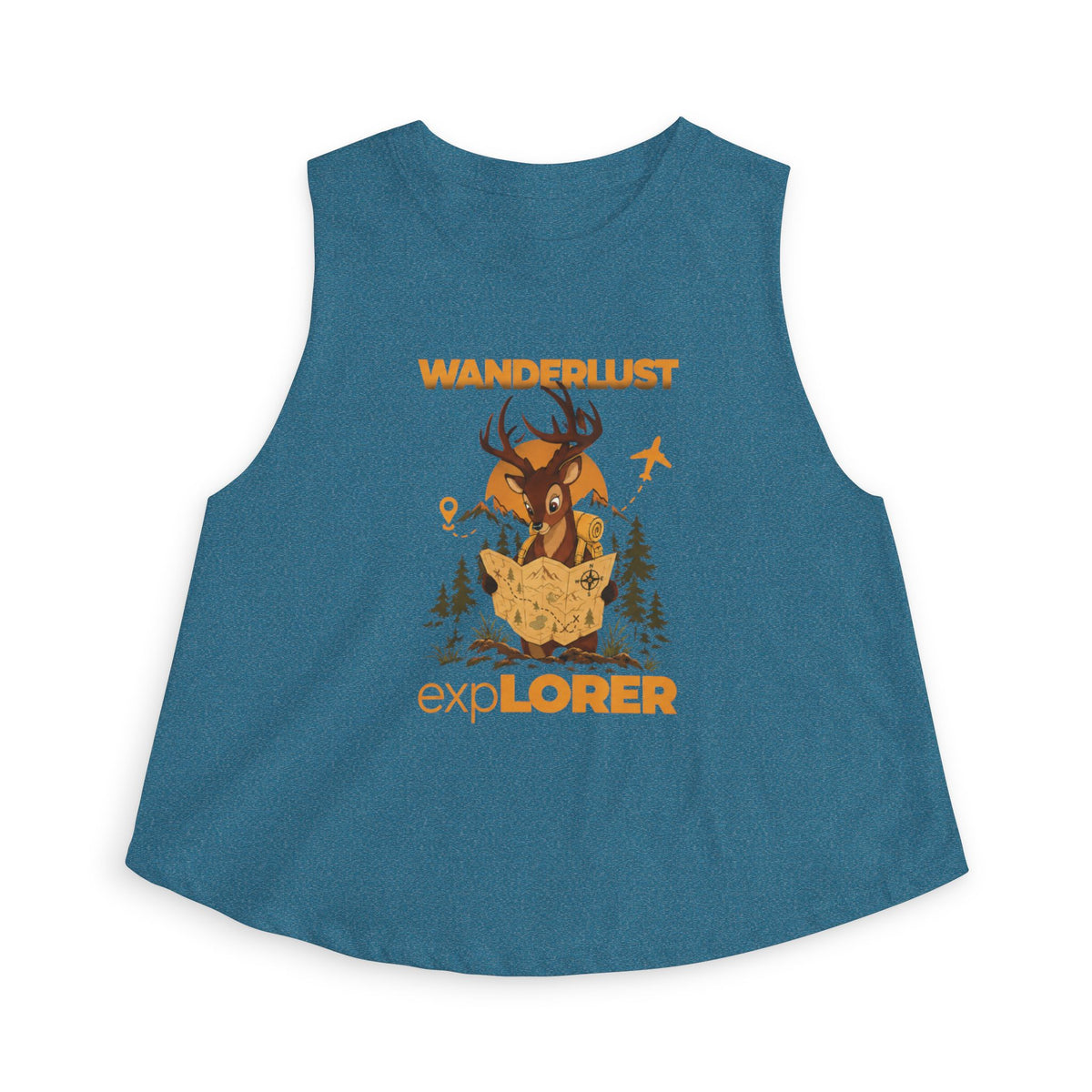 Women's Wanderlust Explorer Crop Top