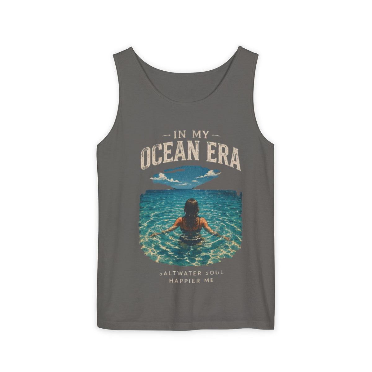 Ocean Era Tank Top — "In My Ocean Era" Beach Vibes Swim Graphic Tank