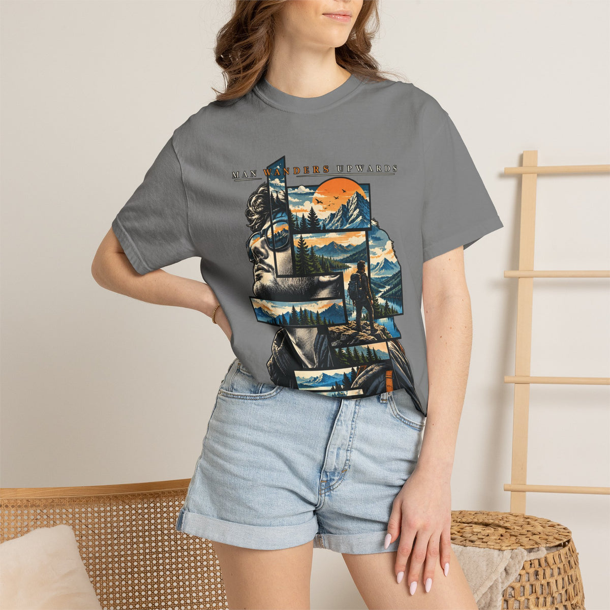 Mountain Adventure Collage T-Shirt