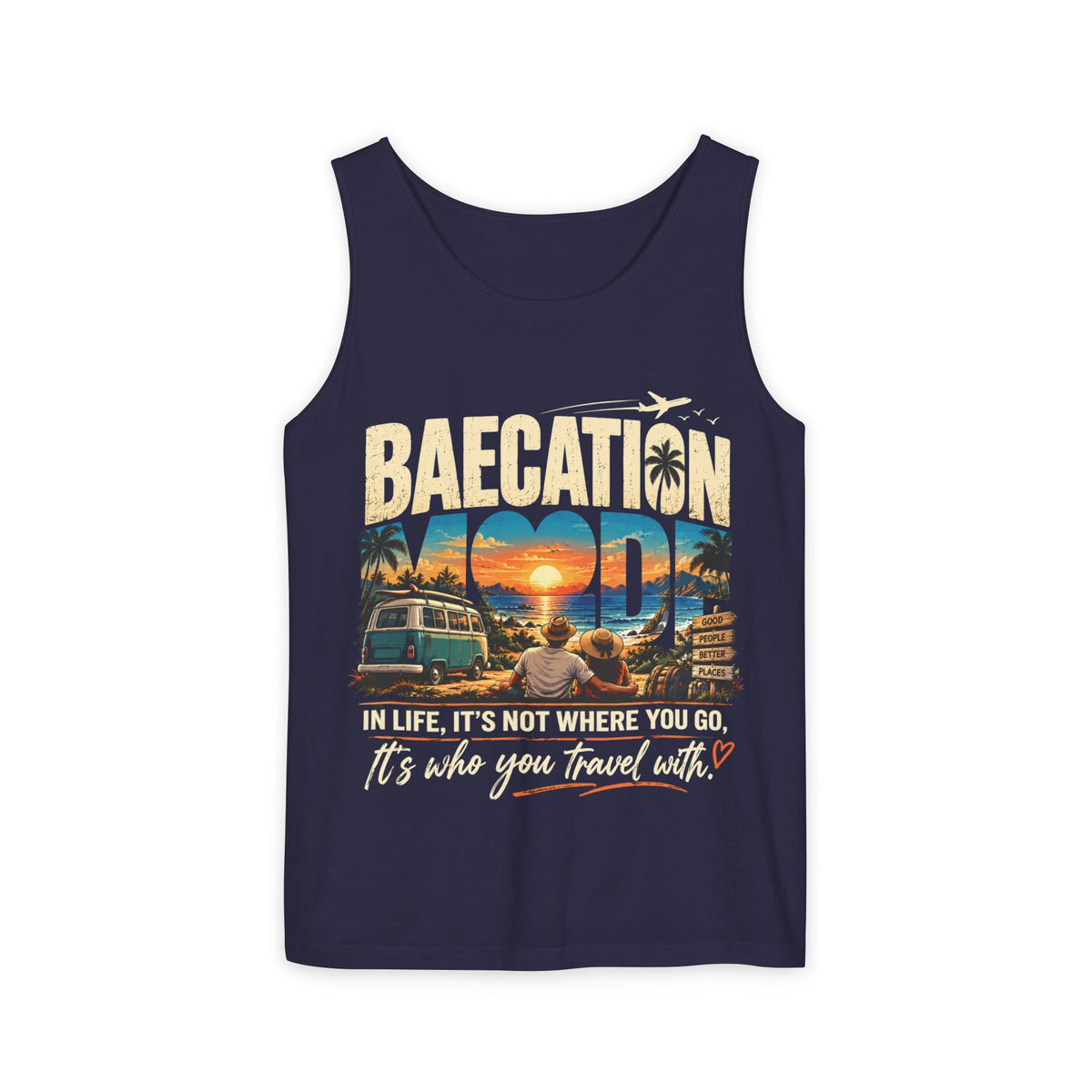 Baecation “It’s the Journey” Tropical Vacation Tank Top
