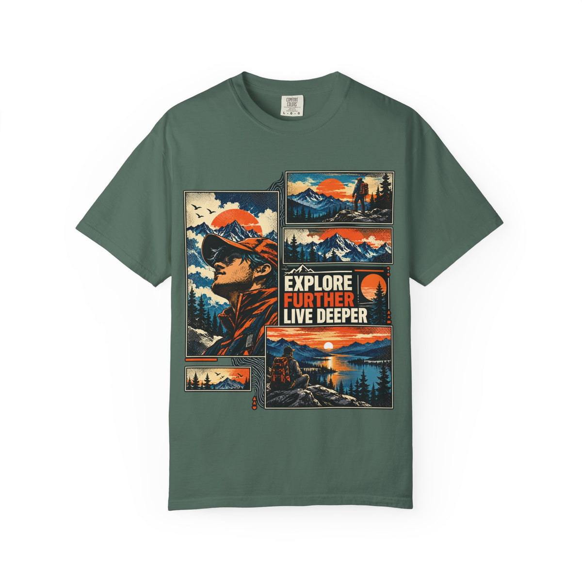 Explore Further Live Deeper Adventure Graphic T-Shirt
