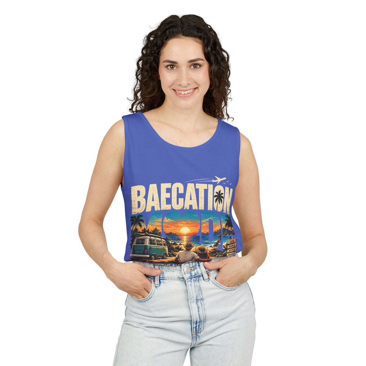 Baecation “It’s the Journey” Tropical Vacation Tank Top