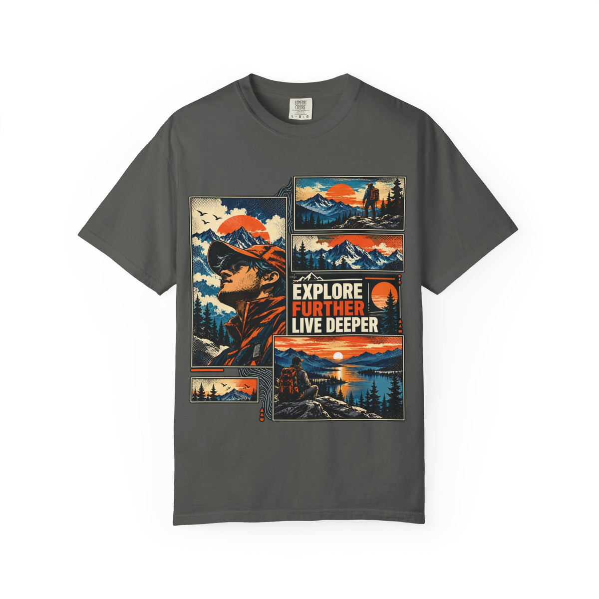 Explore Further Live Deeper Adventure Graphic T-Shirt