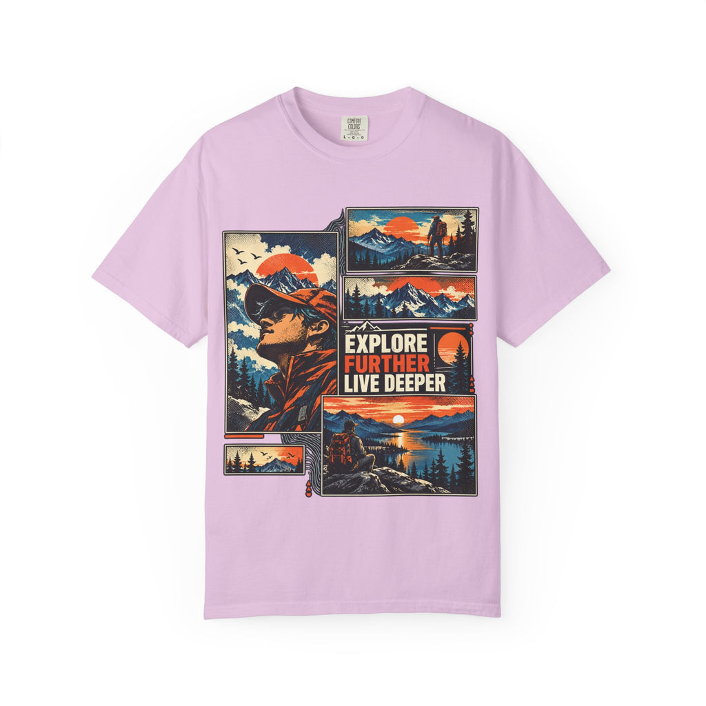 Explore Further Live Deeper Adventure Graphic T-Shirt
