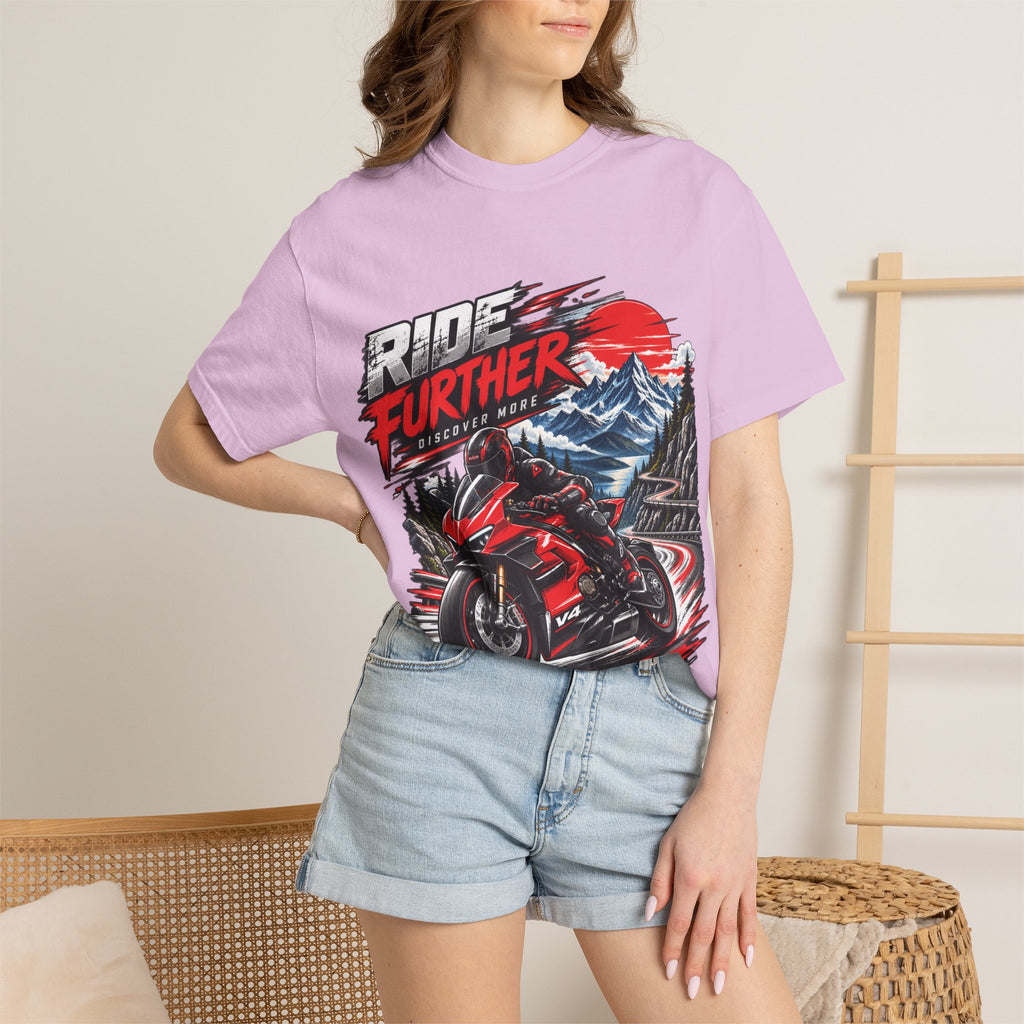 Ride Further Motorcycle Adventure T-Shirt
