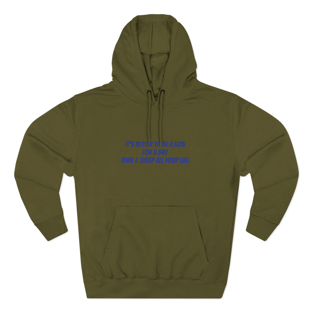 Lion Graphic Hoodie – “It’s Better to Be a Lion” Inspirational Pullover