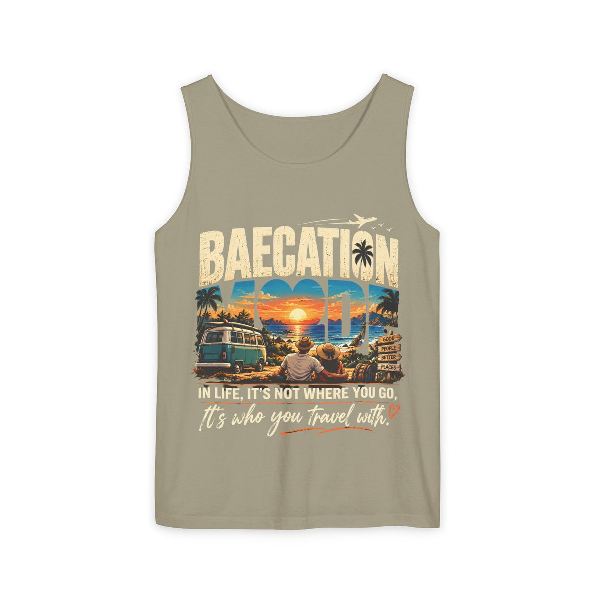 Baecation “It’s the Journey” Tropical Vacation Tank Top