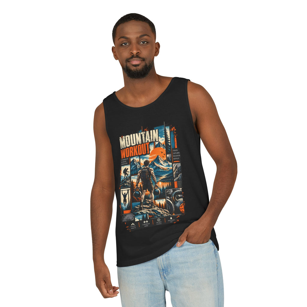 Mountain Workout Graphic Tank Top