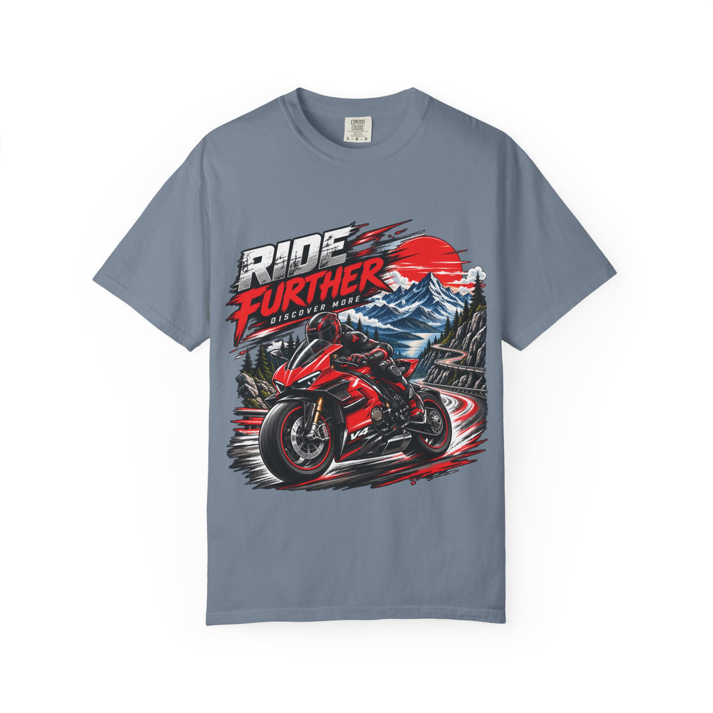 Ride Further Motorcycle Adventure T-Shirt