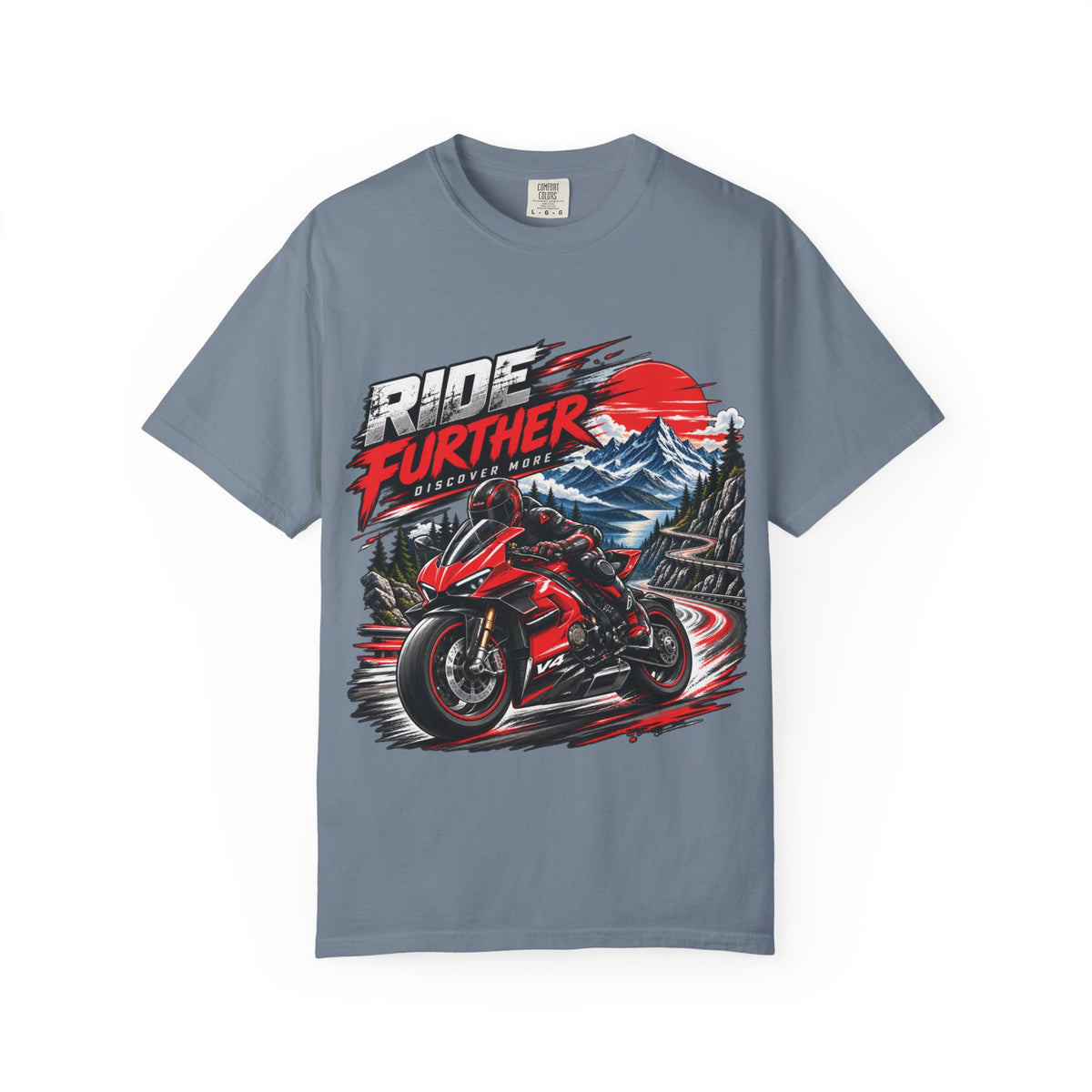 Ride Further Motorcycle Adventure T-Shirt