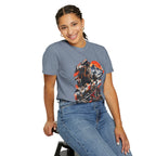 Samurai Warrior Mountain Sunset Graphic T-Shirt