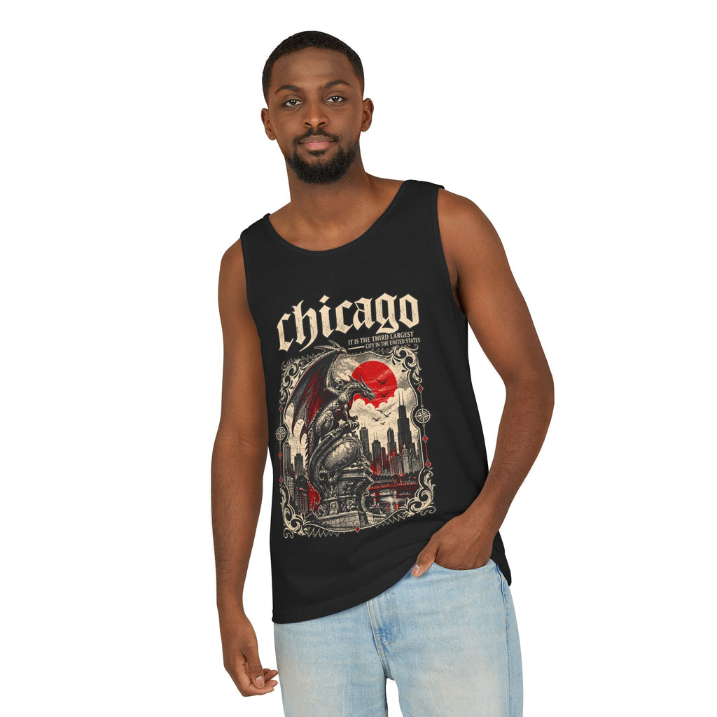 Chicago Vintage Gothic Graphic Tank Top