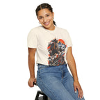Samurai Warrior Mountain Sunset Graphic T-Shirt
