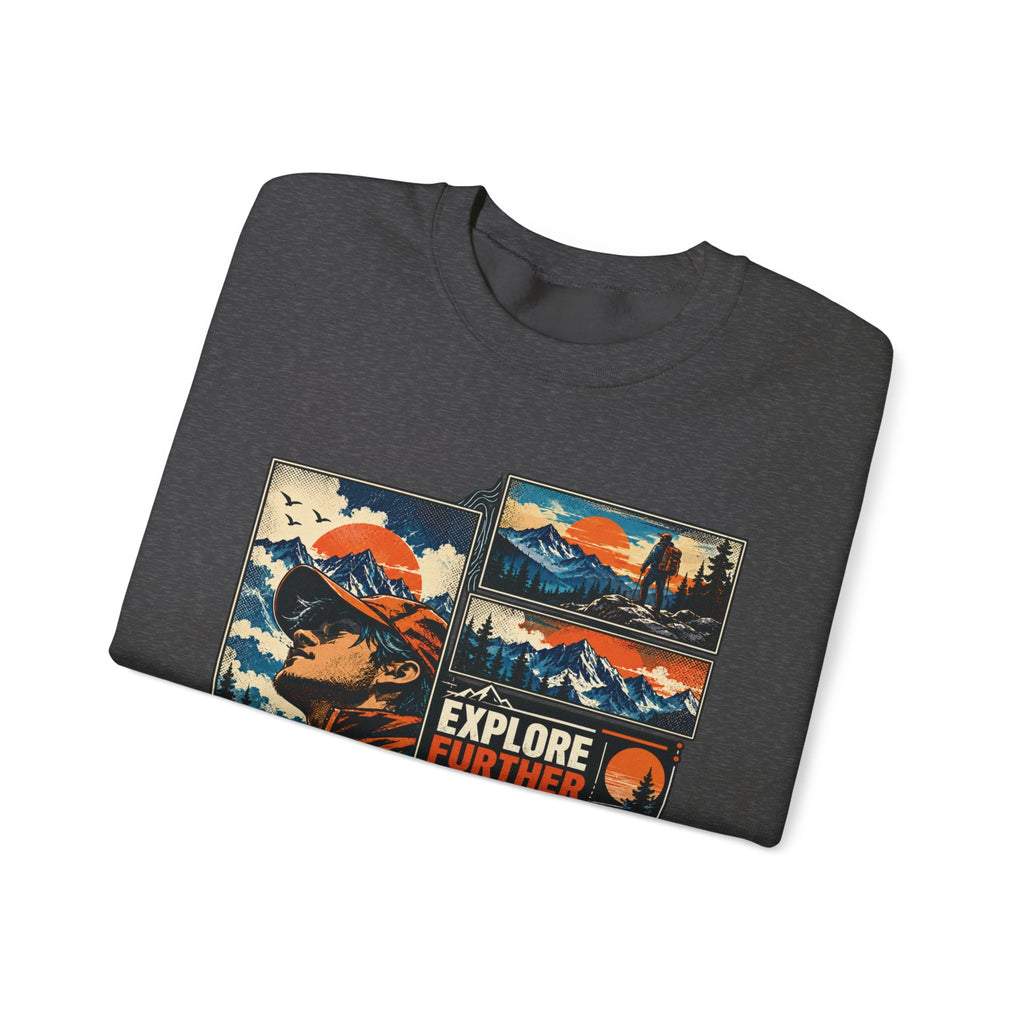 Explore Further Live Deeper Mountain Adventure Sweatshirt