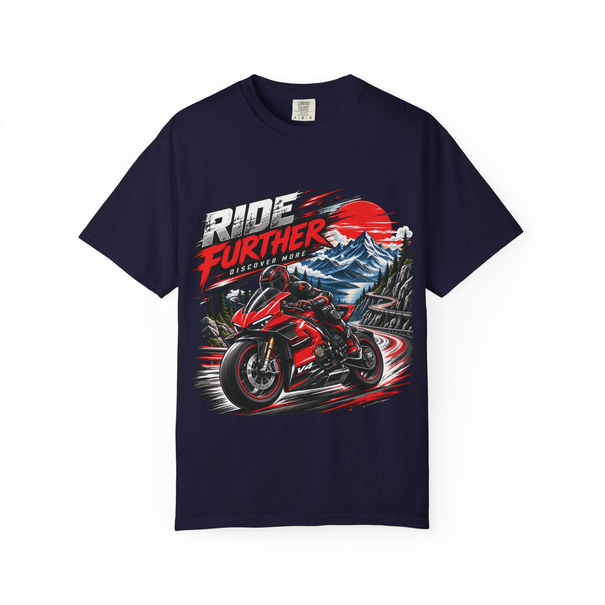 Ride Further Motorcycle Adventure T-Shirt