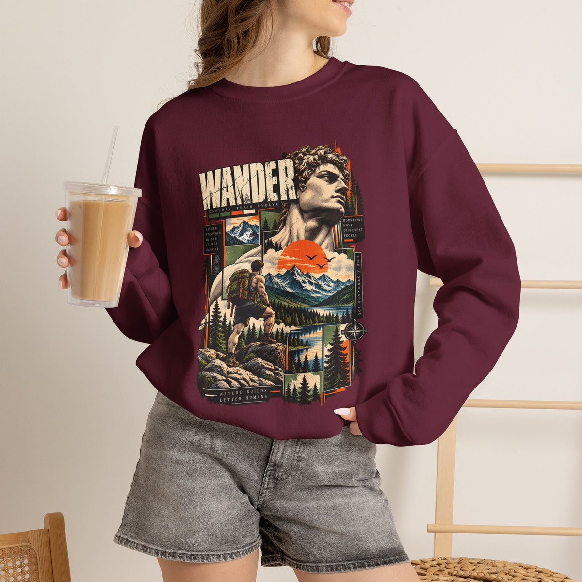 Wander Mountain Adventure Crewneck Sweatshirt
