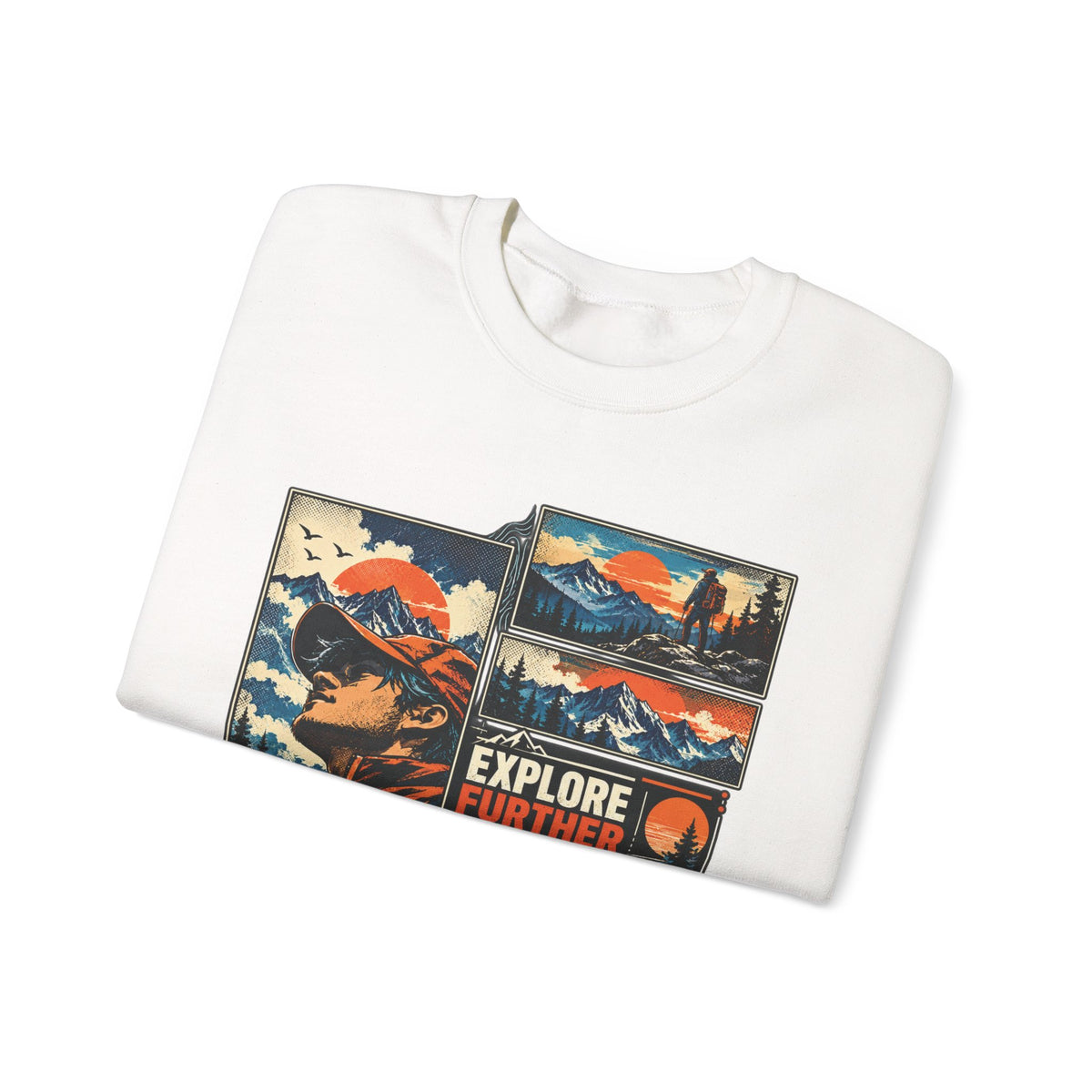 Explore Further Live Deeper Mountain Adventure Sweatshirt