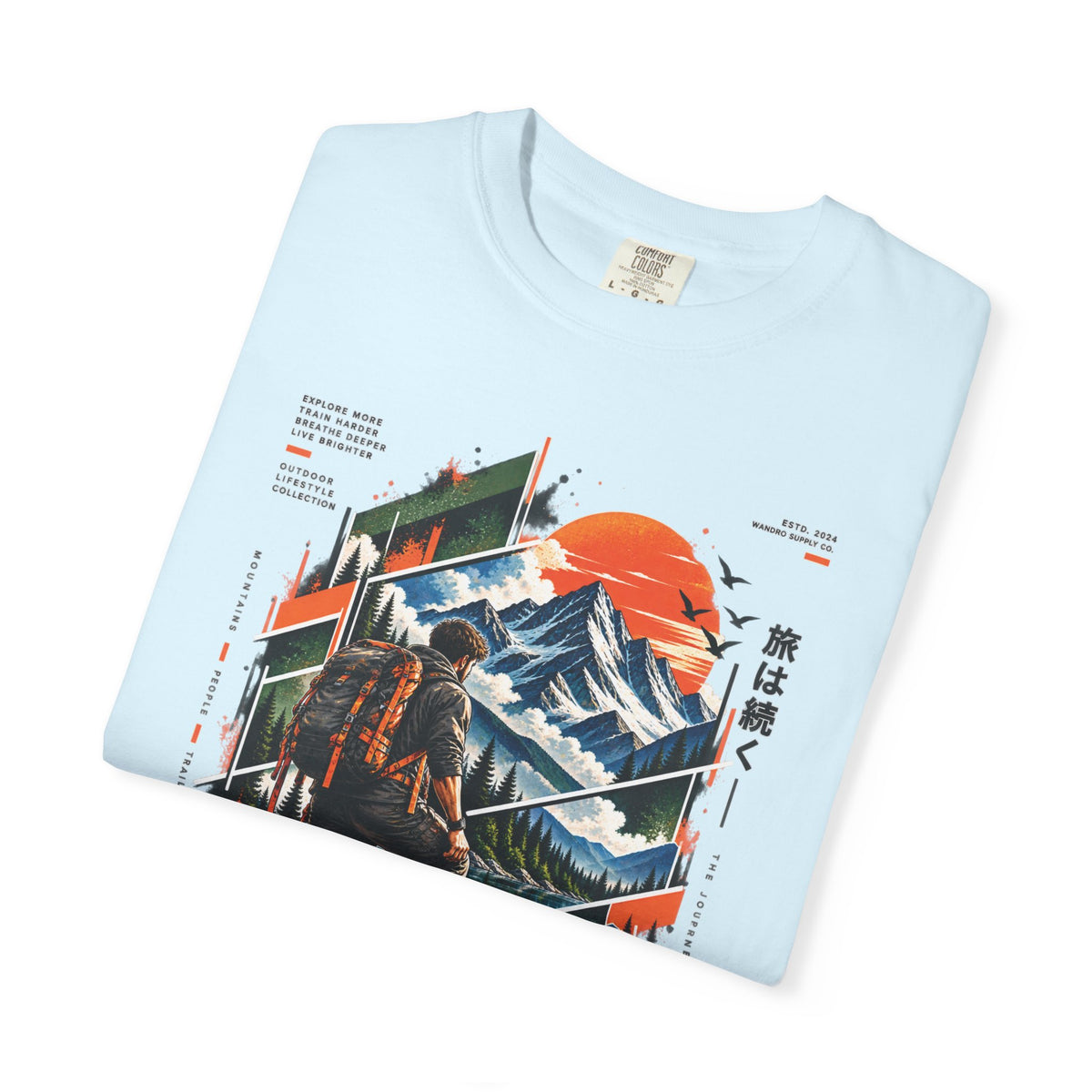 Wanderer Mountain Adventure Graphic T-Shirt