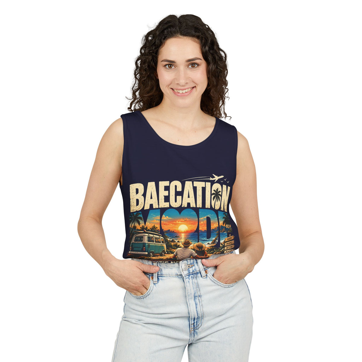 Baecation “It’s the Journey” Tropical Vacation Tank Top