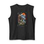 Abstract Mountain Sunset Graphic Muscle Tank