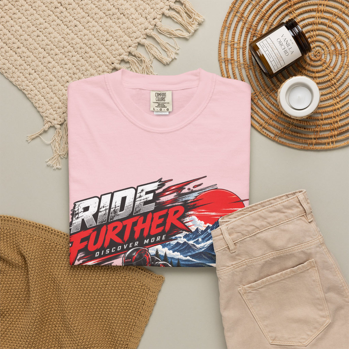 Ride Further Motorcycle Adventure T-Shirt