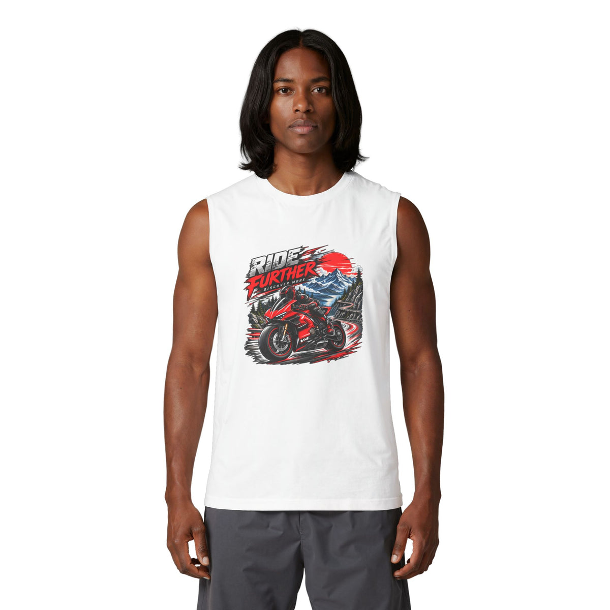 Ride Further Motorcycle Muscle Tank