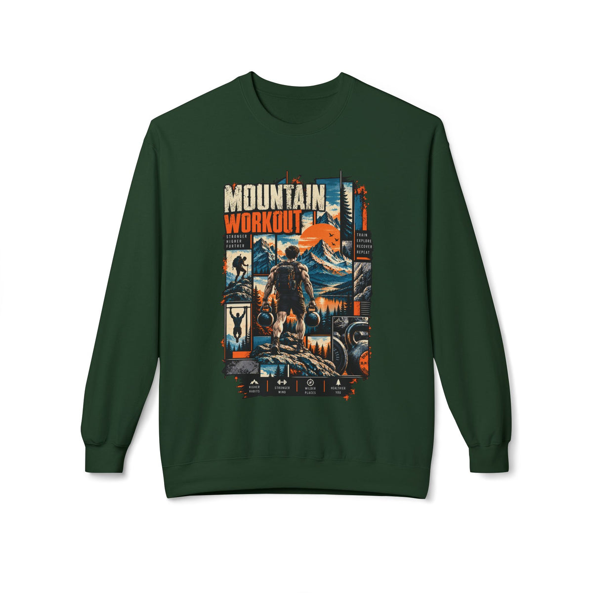 Mountain Workout Adventure Crewneck Sweatshirt