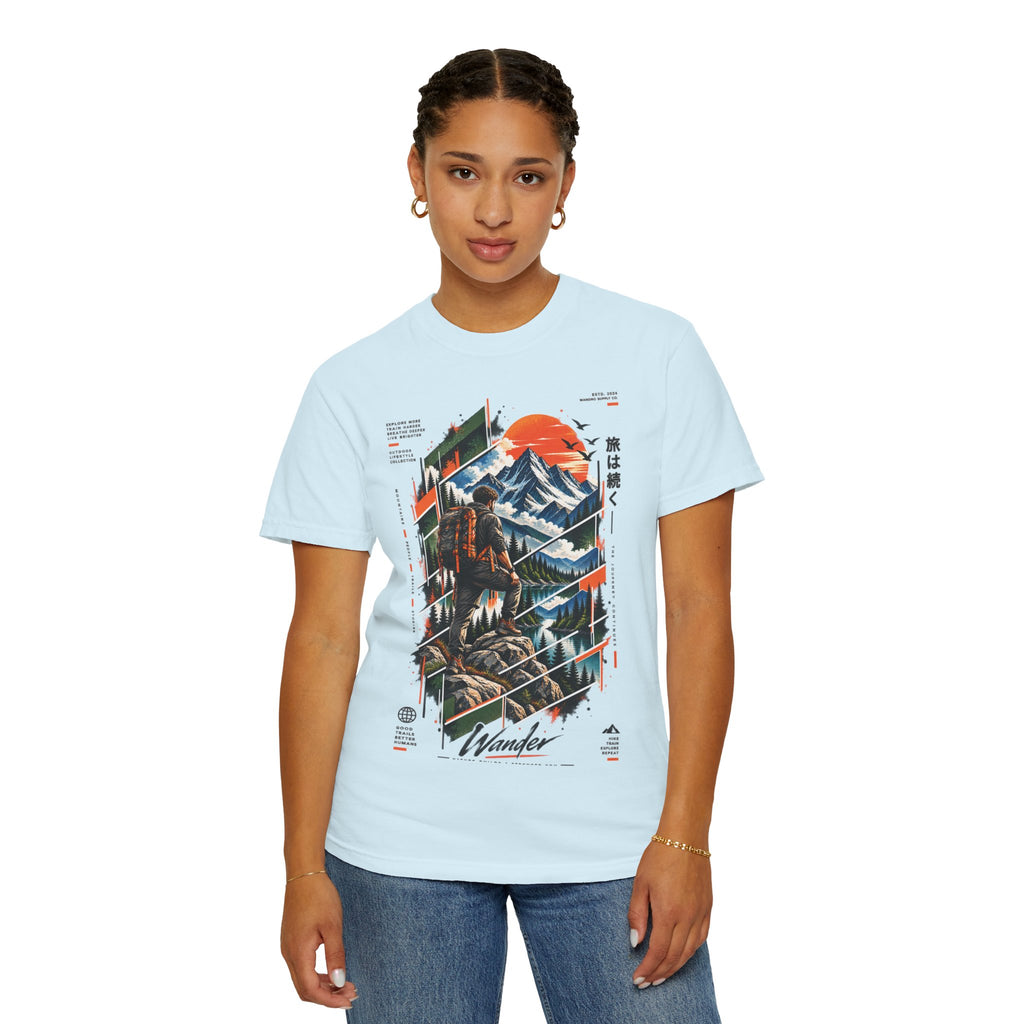 Wanderer Mountain Adventure Graphic T-Shirt
