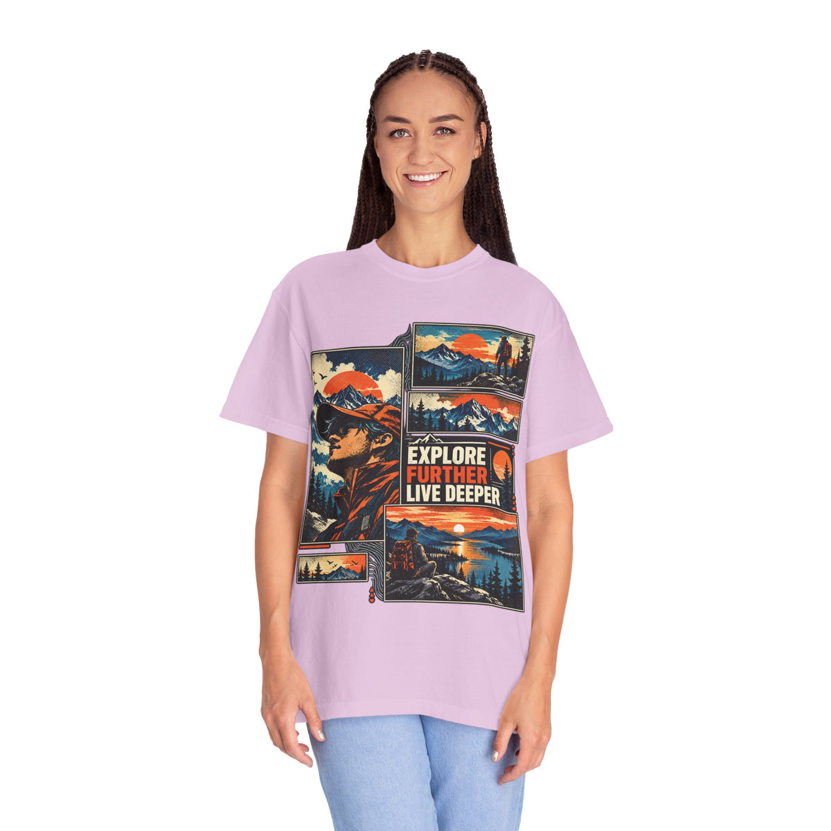 Explore Further Live Deeper Adventure Graphic T-Shirt