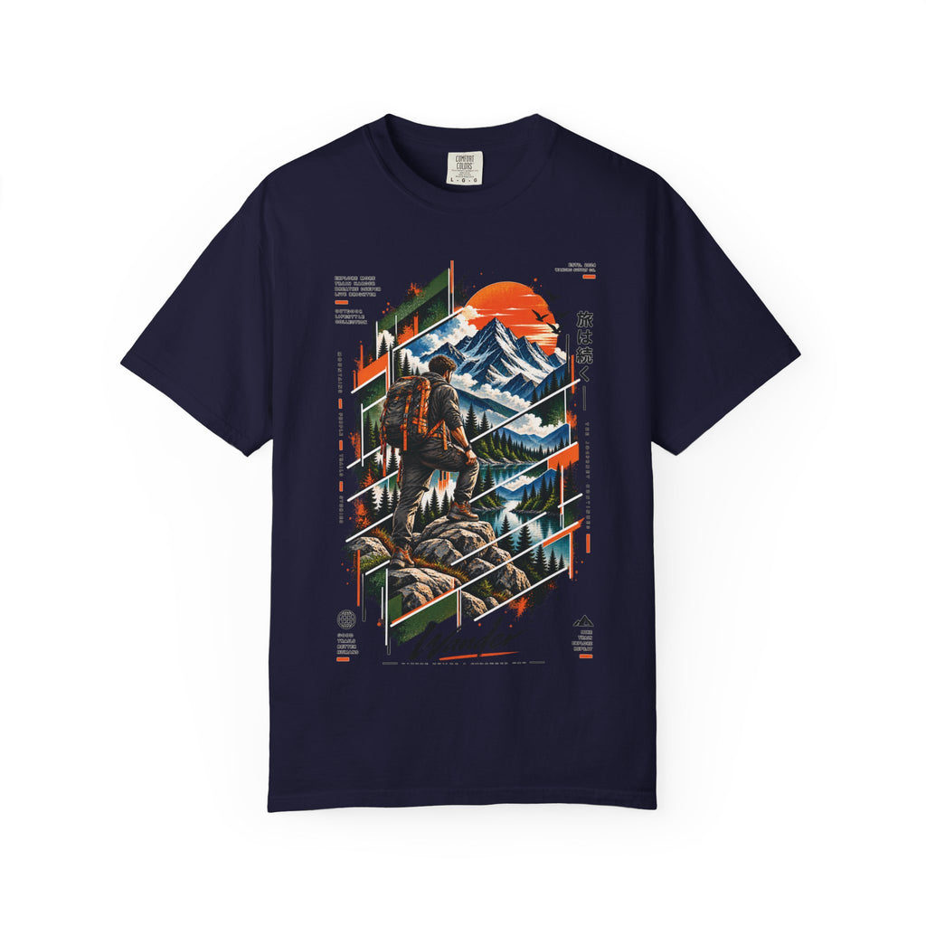 Wanderer Mountain Adventure Graphic T-Shirt