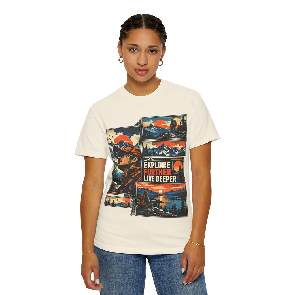 Explore Further Live Deeper Adventure Graphic T-Shirt