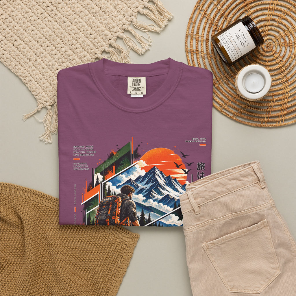 Wanderer Mountain Adventure Graphic T-Shirt