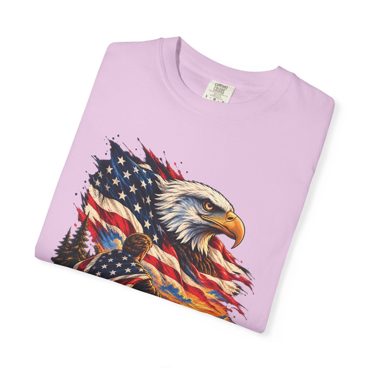 Patriotic Bald Eagle American Flag T-Shirt