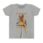 Wanderlust Explorer Youth Tee — Deer Map Adventure Kids T‑Shirt