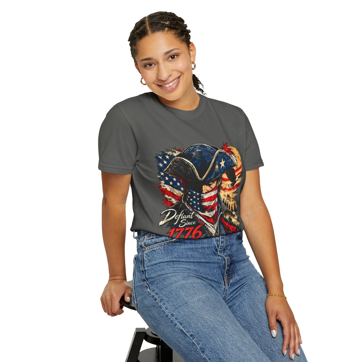 1776 American Revolution Patriotic Graphic T-Shirt